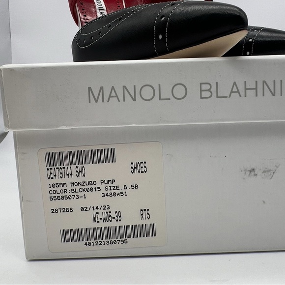 Manolo Blahnik Monzubo Bicolored Mary Jane Pumps - Picture 13 of 14